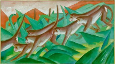 Fregio delle scimmie da Franz Marc