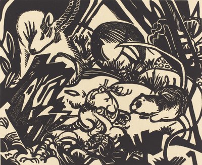 Leggenda degli animali (Tierlegende) da Franz Marc