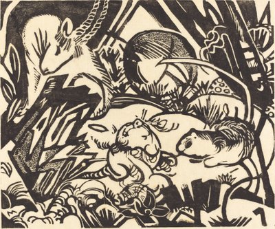 Leggenda degli animali, 1912 da Franz Marc