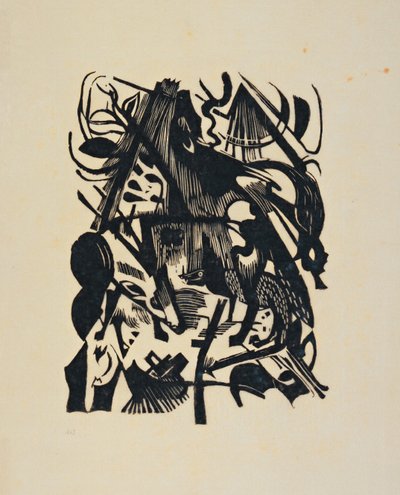 Nascita del lupo da Franz Marc