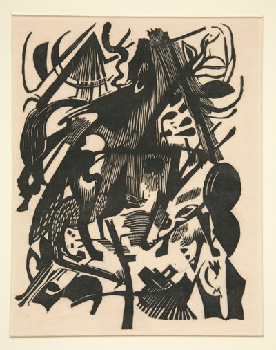 Nascita dei lupi da Franz Marc