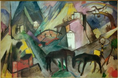 La povera terra del Tirolo da Franz Marc
