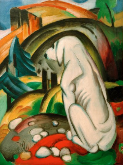 Il cane bianco da Franz Marc