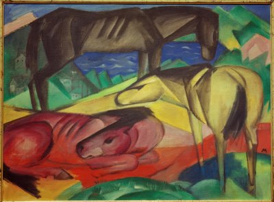 Tre cavalli II da Franz Marc