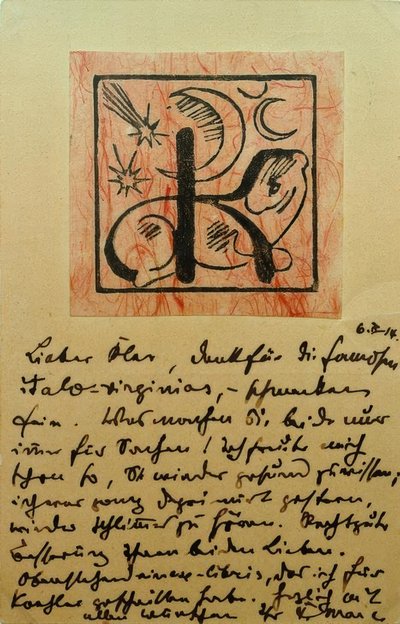 Exlibris Bernhard Koehler da Franz Marc