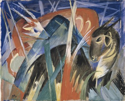 Composizione con animali I, 1913 da Franz Marc