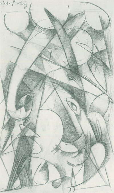 Franz Marc - Schizzo dal campo - Foglio 09 da Franz Marc