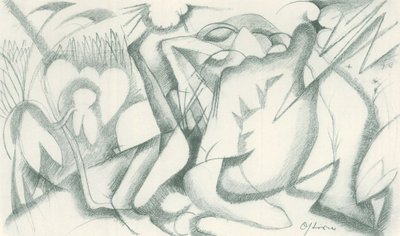 Franz Marc - Taccuino di schizzi dal campo - Foglio 19 da Franz Marc