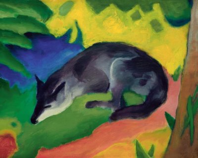 Volpe (Volpe blu-nera) da Franz Marc