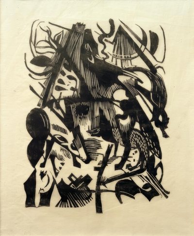Nascita dei lupi da Franz Marc