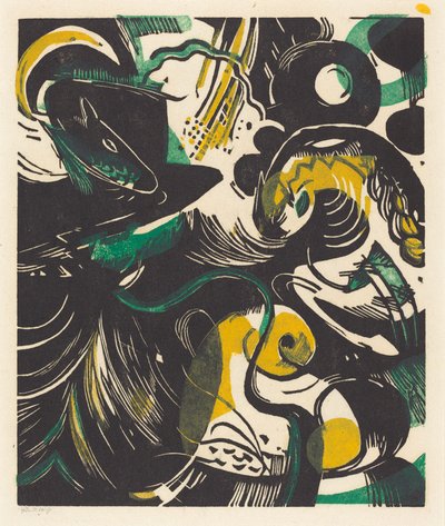 Genesis II (Schöpfungsgeschichte II) da Franz Marc