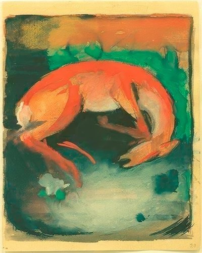 Cervo ucciso da Franz Marc