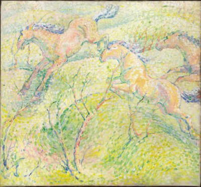 Cavalli che saltano, 1910 da Franz Marc