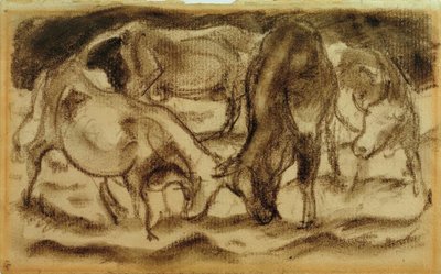 Mucche combattenti da Franz Marc