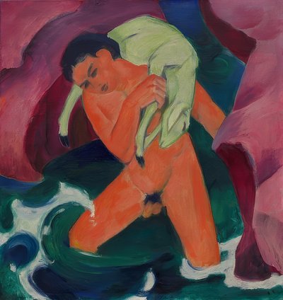 Ragazzo con agnello. Il buon pastore da Franz Marc