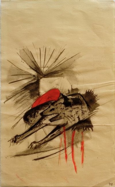 Iena sdraiata (Lupo sdraiato) da Franz Marc