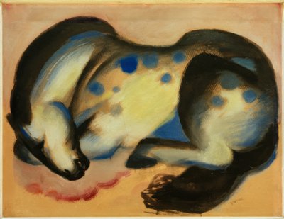 Cavallo sdraiato da Franz Marc