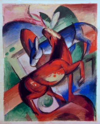 Cavallo e asino da Franz Marc