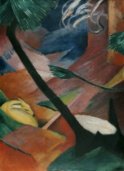Cervo nel bosco II da Franz Marc