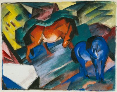 Cavallo rosso e blu da Franz Marc