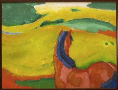 Piccola composizione III (olio su tela) da Franz Marc