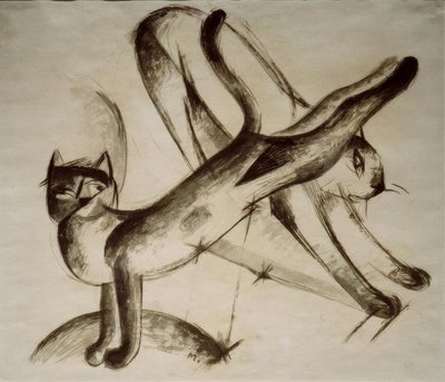 Gatti che giocano da Franz Marc