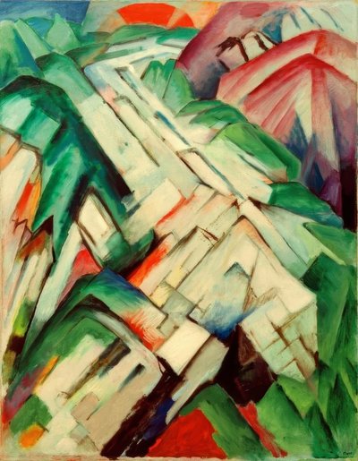 Sentiero roccioso (montagna / paesaggio) da Franz Marc