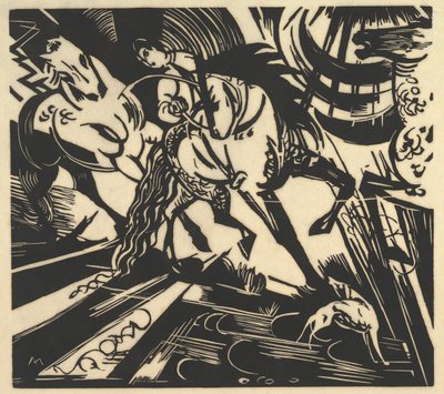 La scuola di equitazione da Franz Marc