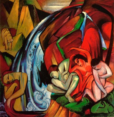 La cascata da Franz Marc