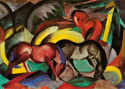 Tre cavalli, 1912 da Franz Marc