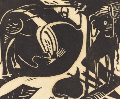 Due animali mitici da Franz Marc