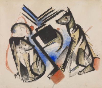 Due lupi da Franz Marc