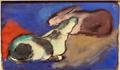 Due lepri dormienti da Franz Marc