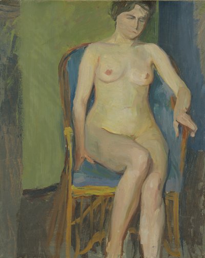 Nudo seduto da Franz Nolken