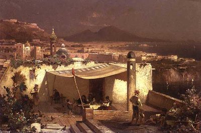 Una terrazza a Posillipo da Franz Richard Unterberger