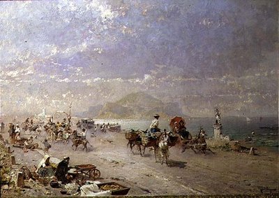 Strada costiera sul Golfo di Palermo, Italia da Franz Richard Unterberger