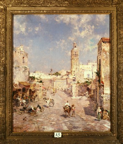 Figure in una città moresca da Franz Richard Unterberger