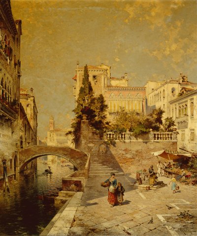 Fondamenta Zorzi, Campiello Santa Barbara, Venezia da Franz Richard Unterberger