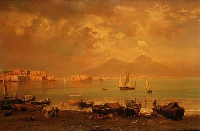 La baia di Napoli da Franz Richard Unterberger