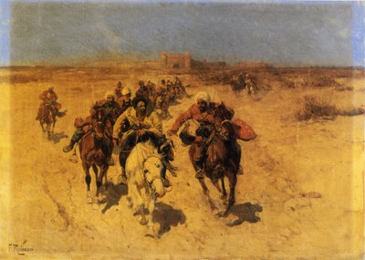 Arabi a cavallo da Franz Roubard