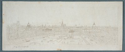 Vista di Vienna dal castello Belvedere da Franz Schmied