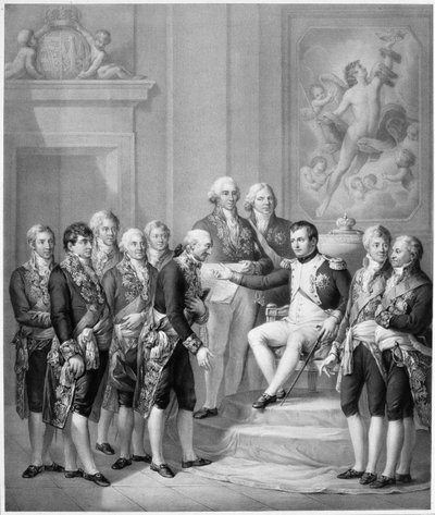 Napoleone (1769-1821) Concede la Costituzione al Ducato di Varsavia, 1843 da Franz Seraph Hanfstaengel
