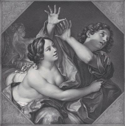 Giuseppe e la moglie di Potifar, 1837 da Franz Seraph Hanfstaengl