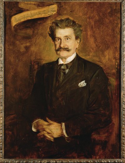 Johann Strauss figlio ... (dipinto su tela) da Franz Seraph von Lenbach
