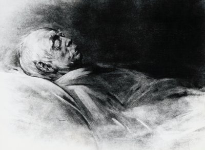 Otto von Bismarck (1815-1898) sul letto di morte da Franz Seraph von Lenbach