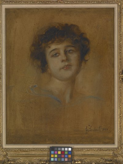 Ritratto di una giovane donna da Franz Seraph von Lenbach