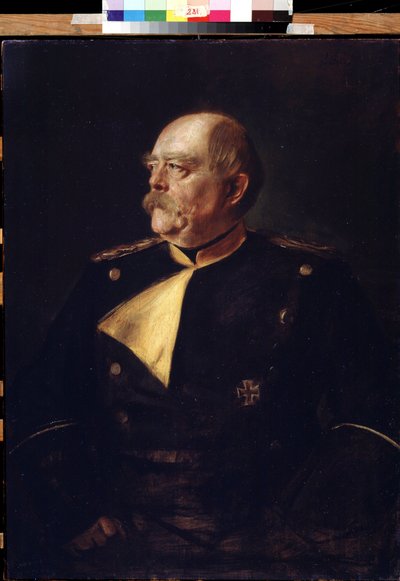 Ritratto del cancelliere Otto von Bismarck (1815-1898) in uniforme da Franz Seraph von Lenbach