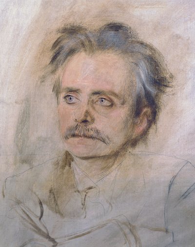 Ritratto di Edvard Grieg da Franz Seraph von Lenbach