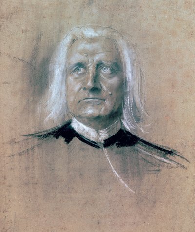 Ritratto di Franz Liszt da Franz Seraph von Lenbach