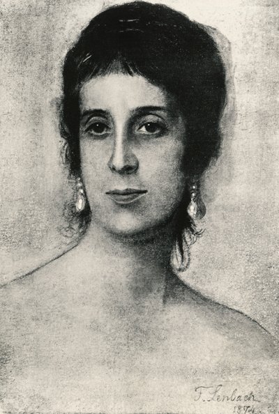 Ritratto di Laura Acton da Franz Seraph von Lenbach